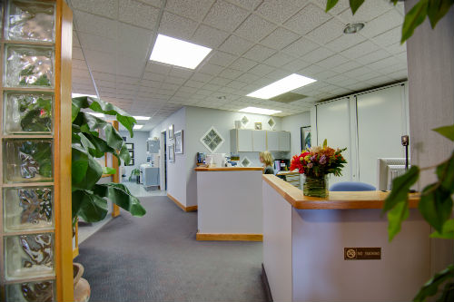 interior of the Garrison office